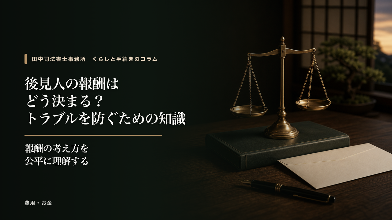 後見人の報酬はどう決まる?トラブルを防ぐための知識